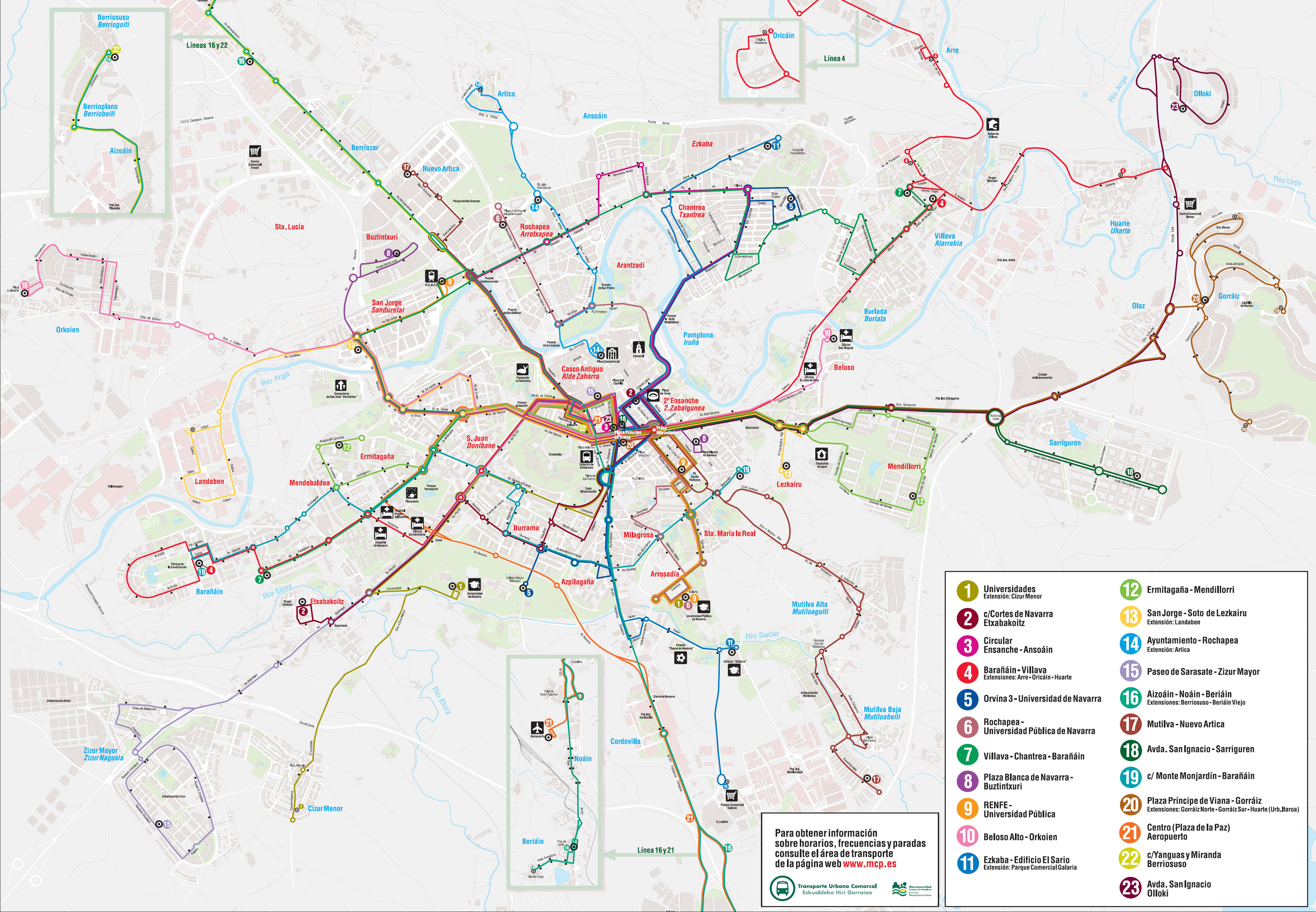 Maps Of Pamplona Urban Transport Mapa Owje 12936 Hot Sex Picture 0113