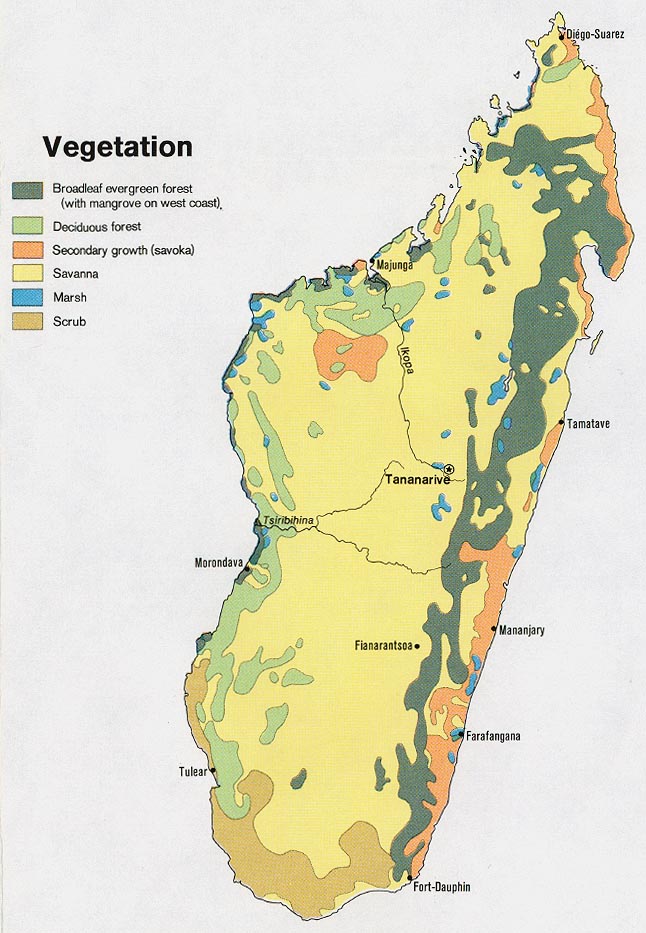 political maps of madagascar. Map of Madagascar