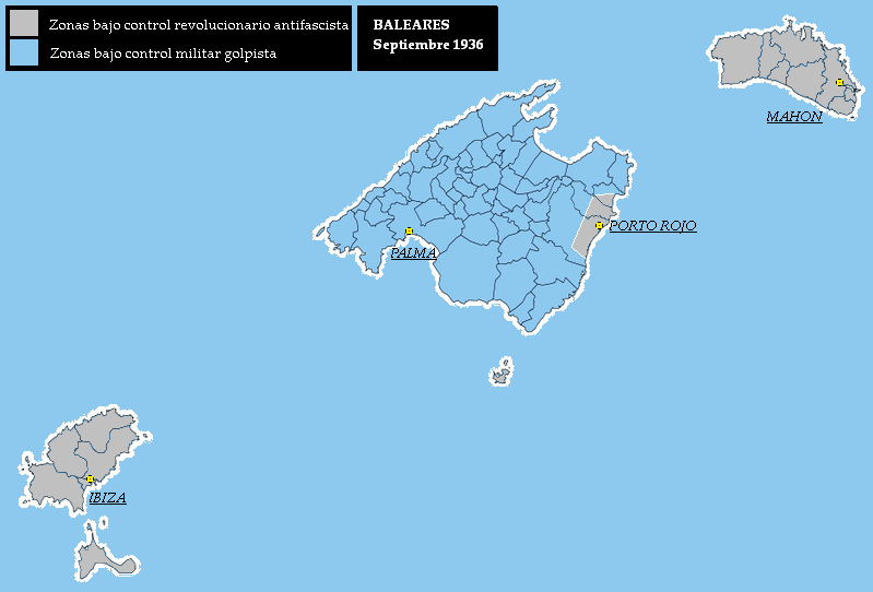 Islas Baleares septiembre 1936