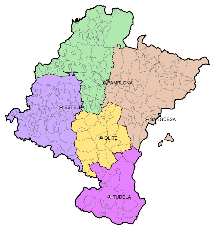 Mapa municipal de Navarra 2008