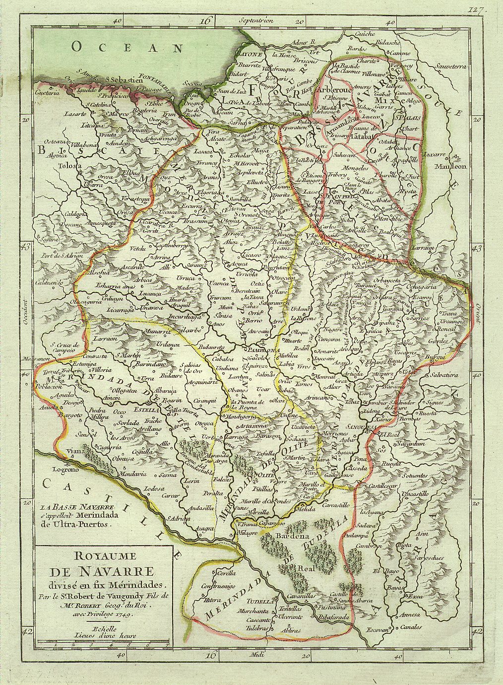 Mapa de Navarra, siglo XVIII