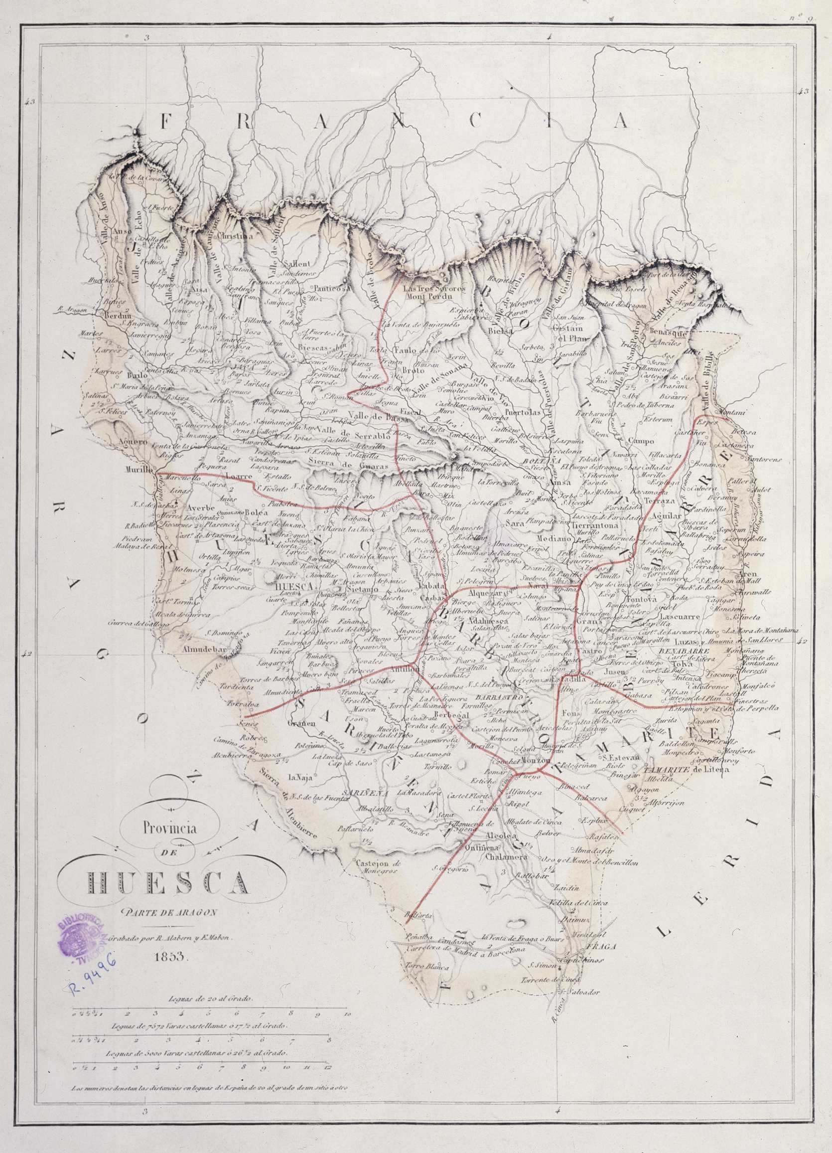 Provincia de Huesca 1853