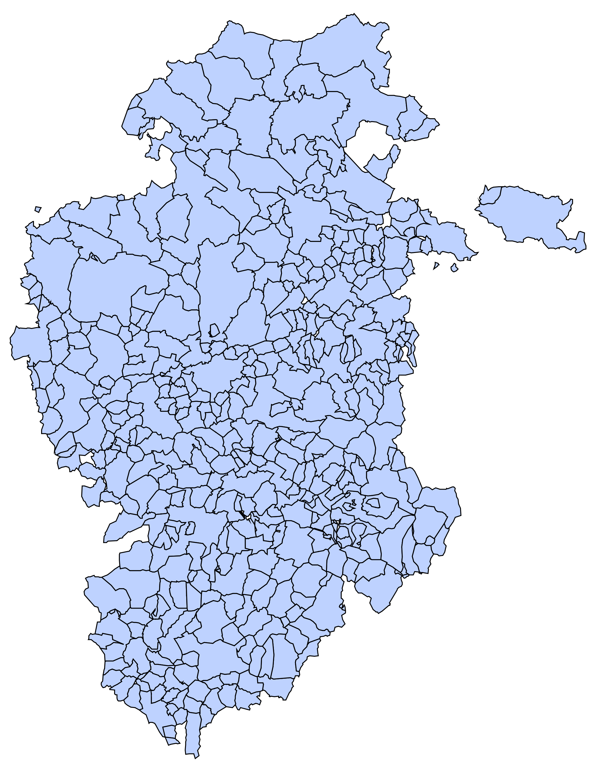 Municipios de la Provincia de Burgos 2003