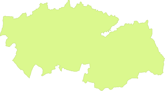 Mapa mudo de la Provincia de Toledo
