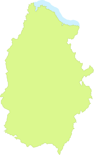 Mapa mudo de la Provincia de Lugo