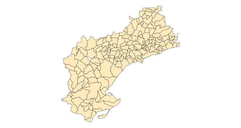 Municipios de la provincia de Tarragona 2003