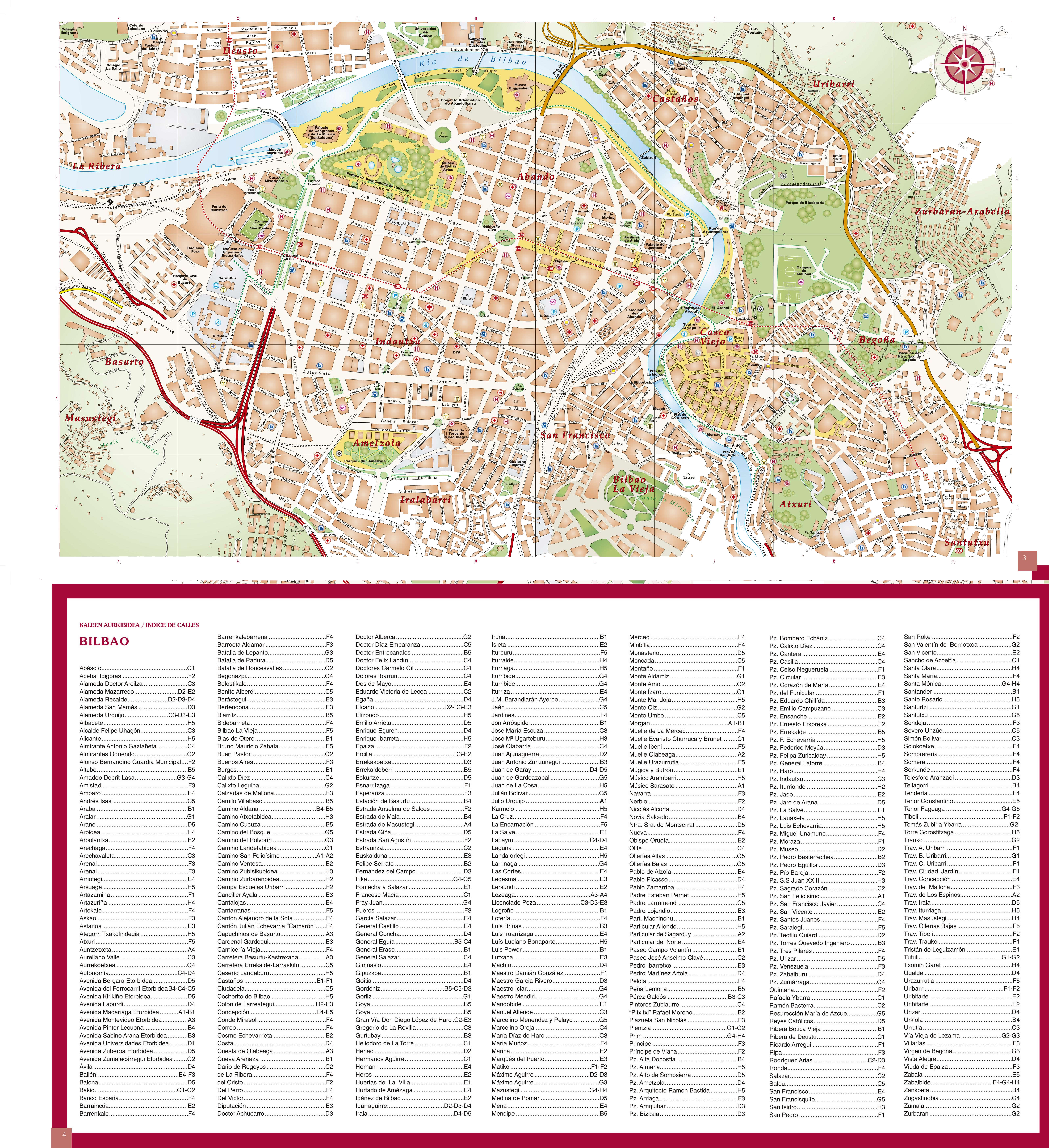 Mapa de Bilbao 2004