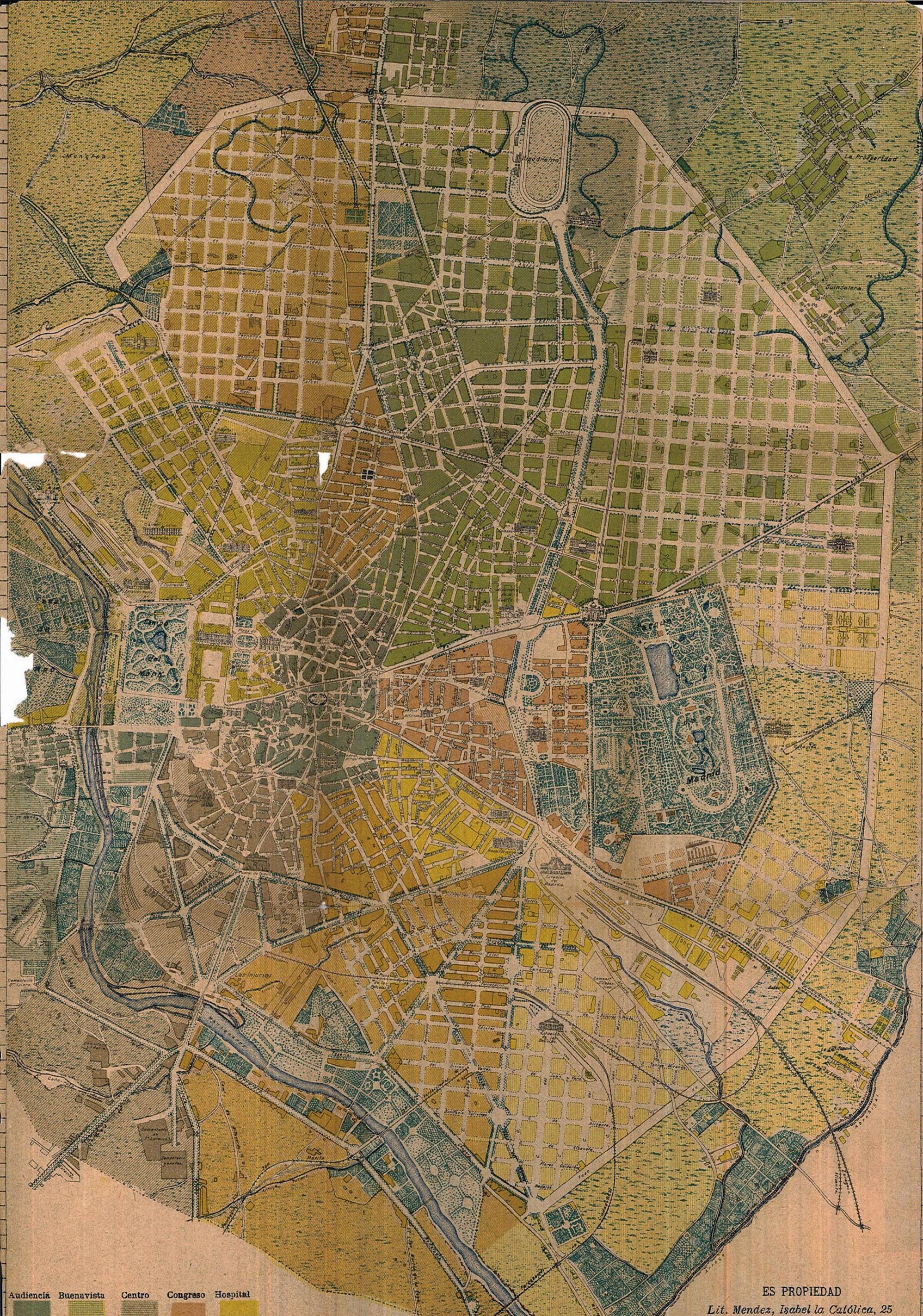 Plano de Madrid de 1902