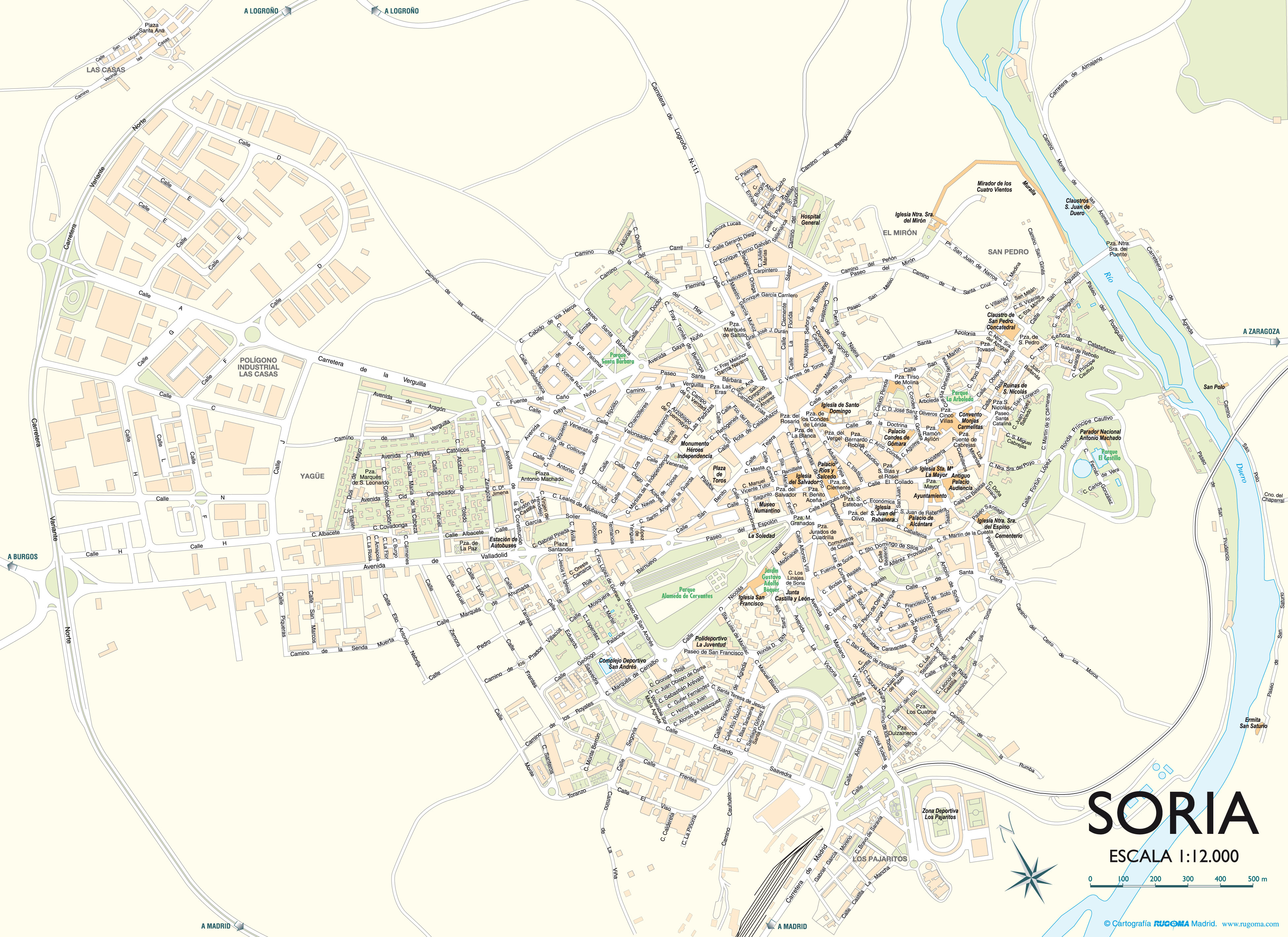 Mapa de Soria