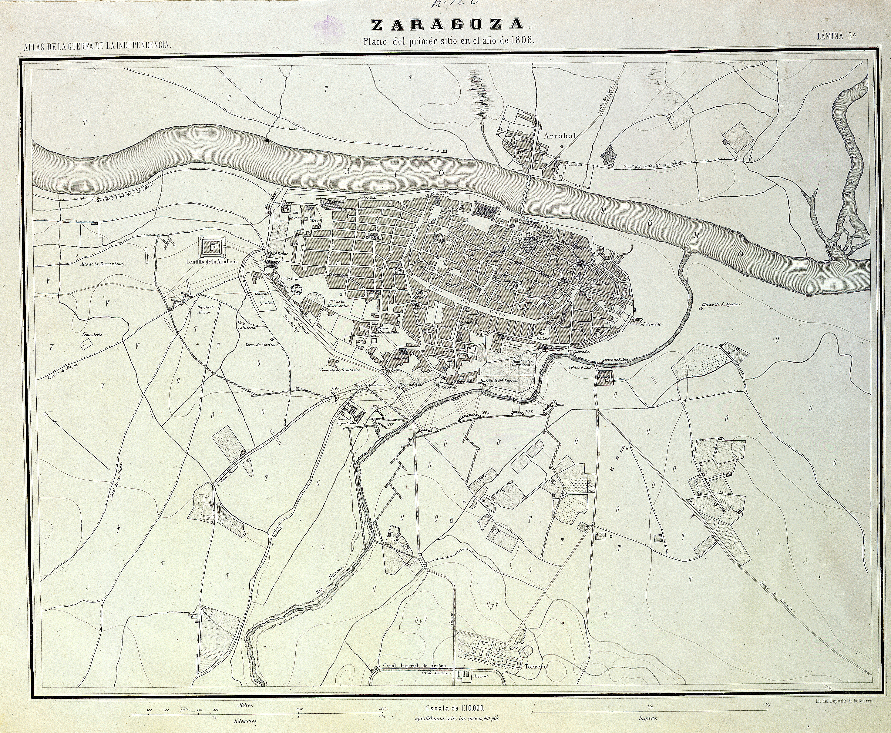 Primer sitio de Zaragoza en 1808