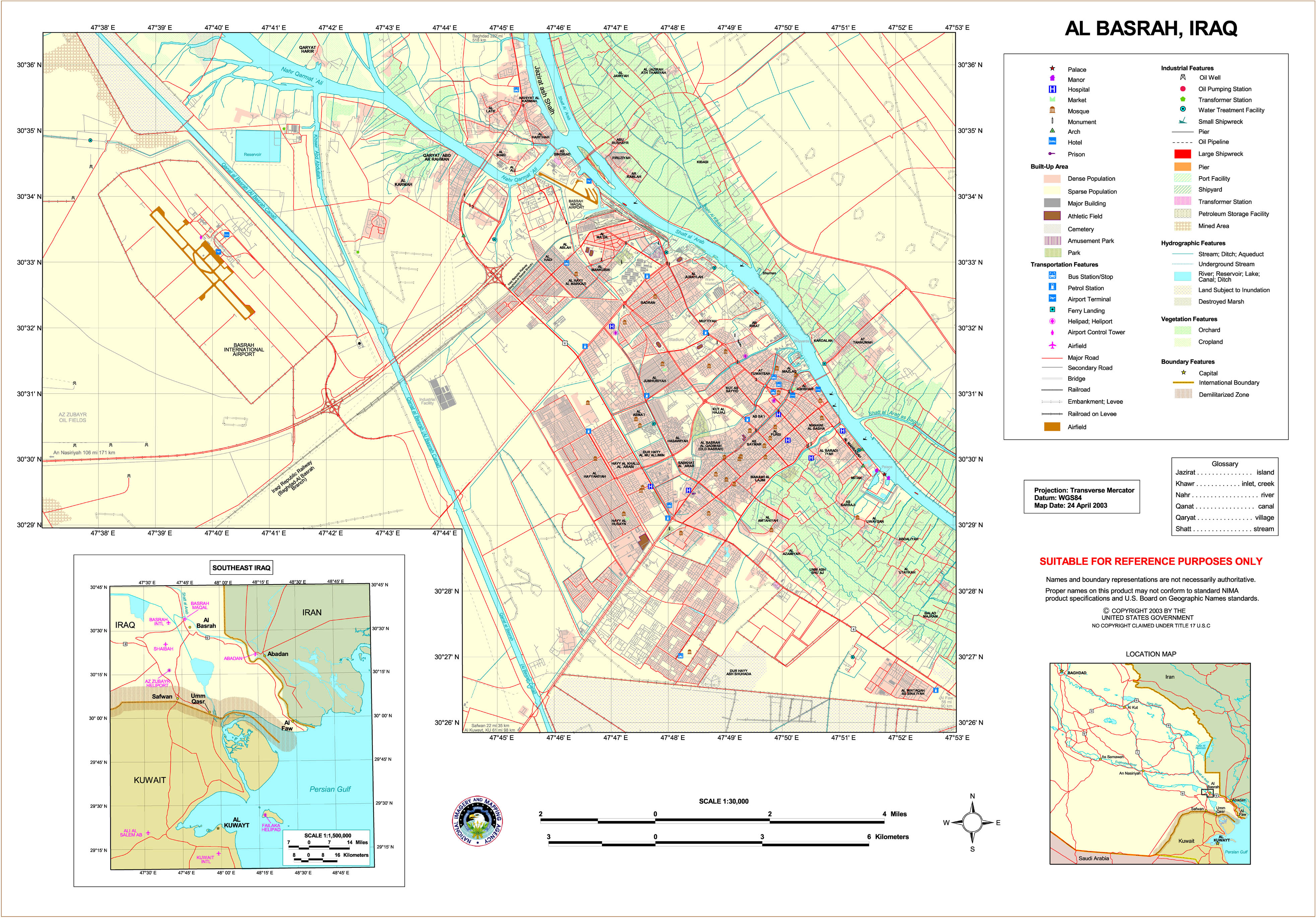 Mapa de Basora 2003