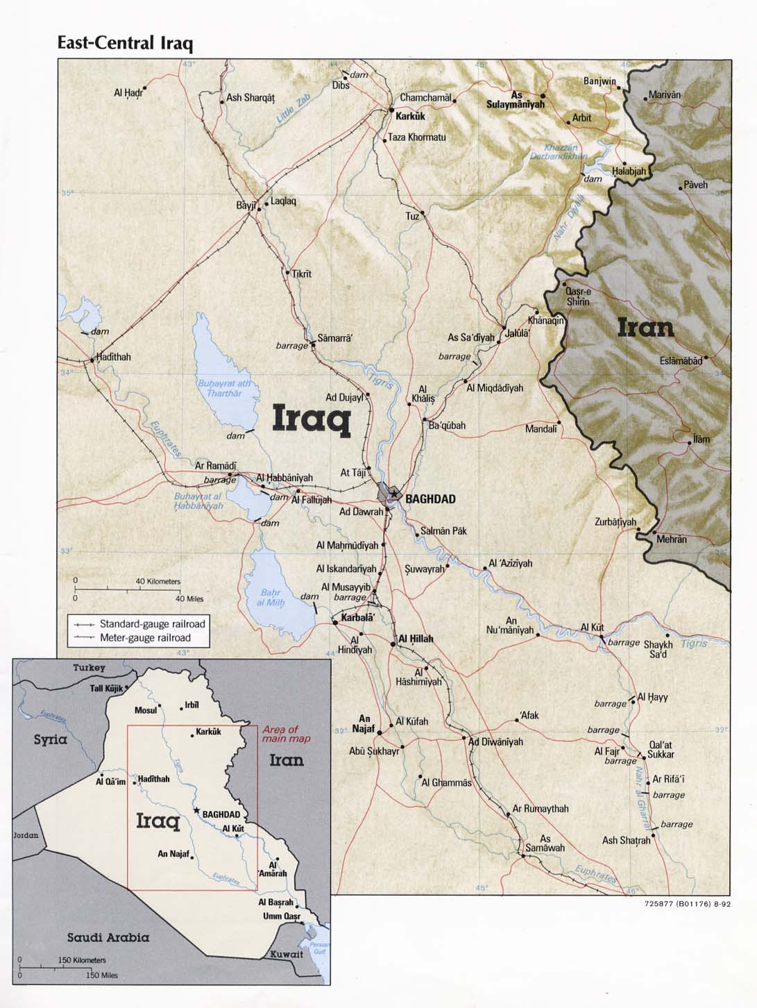Centro-este de Irak 1992