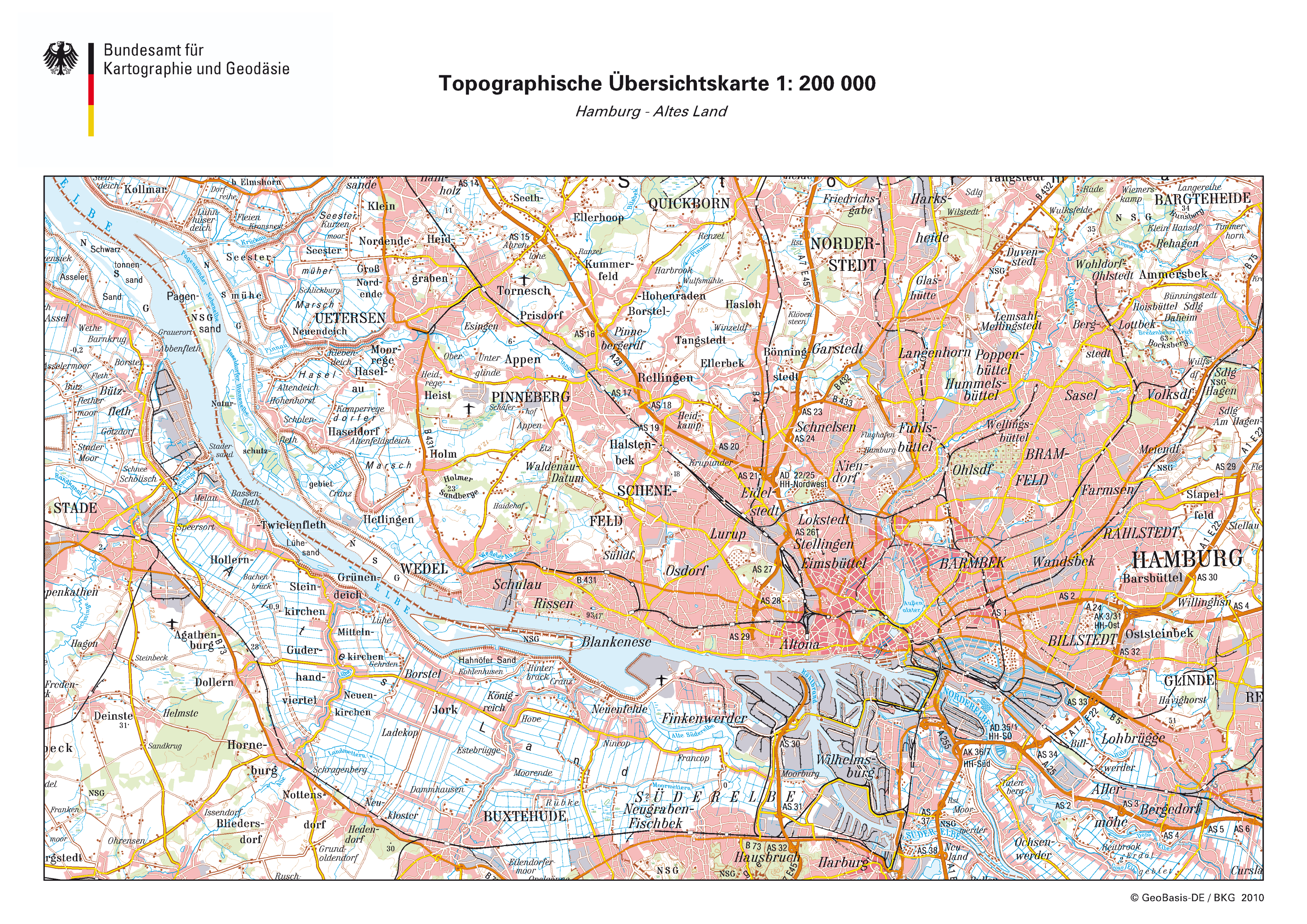 Mapa de Hamburgo 2010