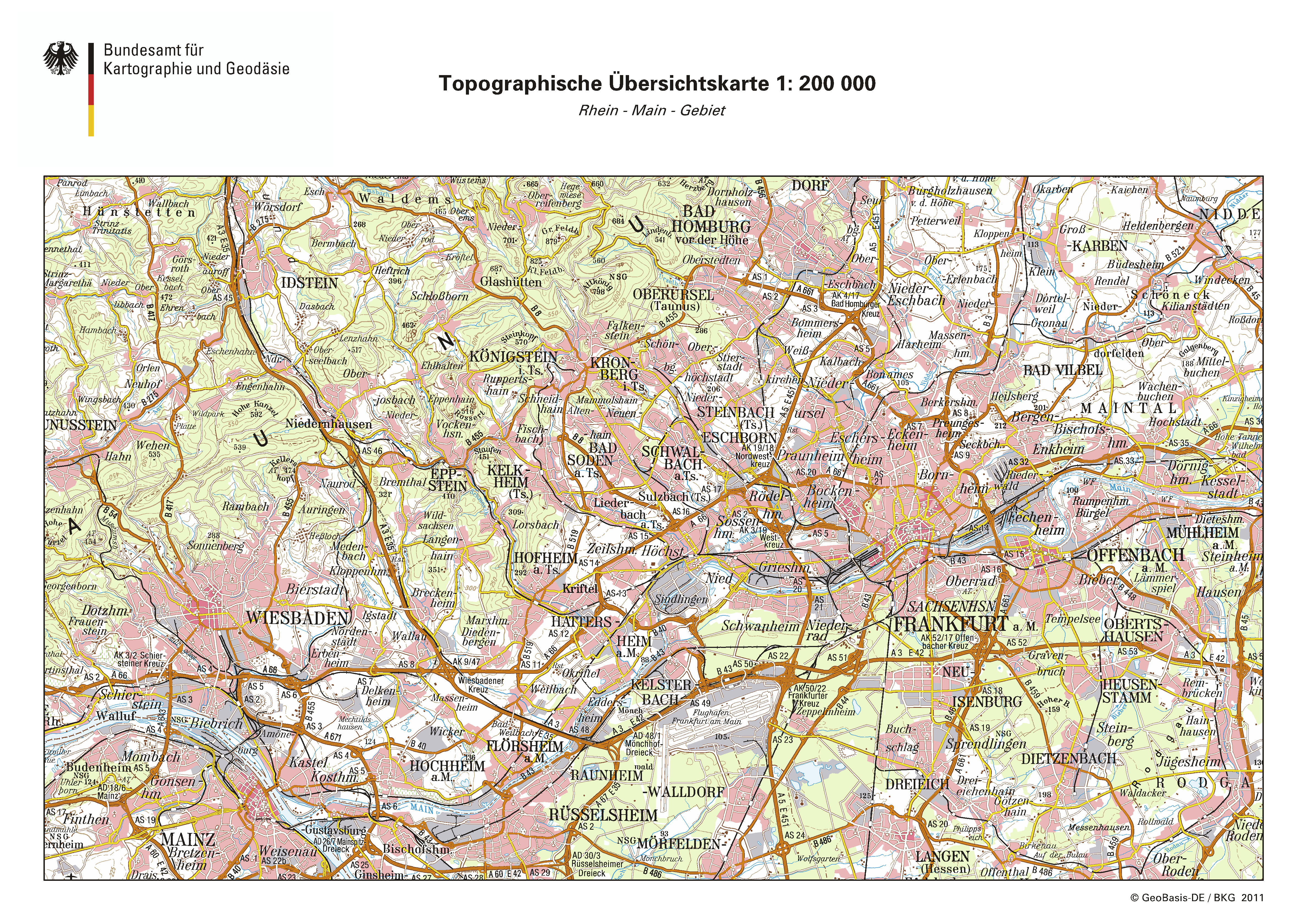 Mapa de Fráncfort 2011