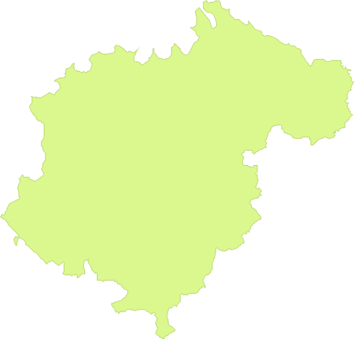 Mapa mudo de la Provincia de Teruel