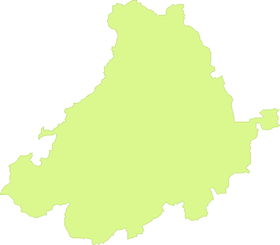 Mapa mudo de la Provincia de Ávila