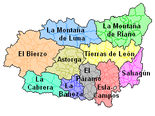 Comarcas de la provincia de León 2006