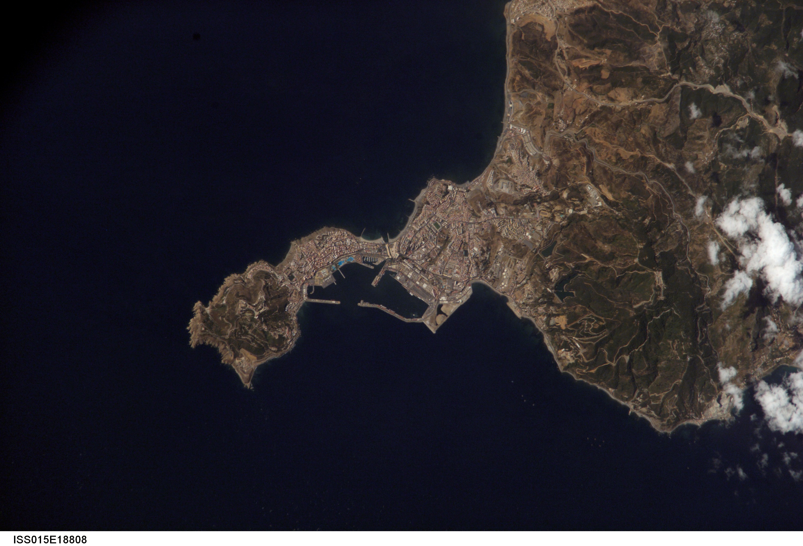 Foto, imagen Satelital de Ceuta 2007