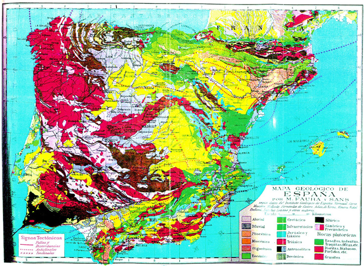 Mapa geológico de España