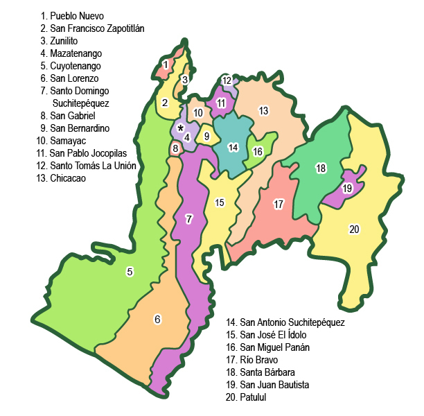 Municipios de Suchitepéquez