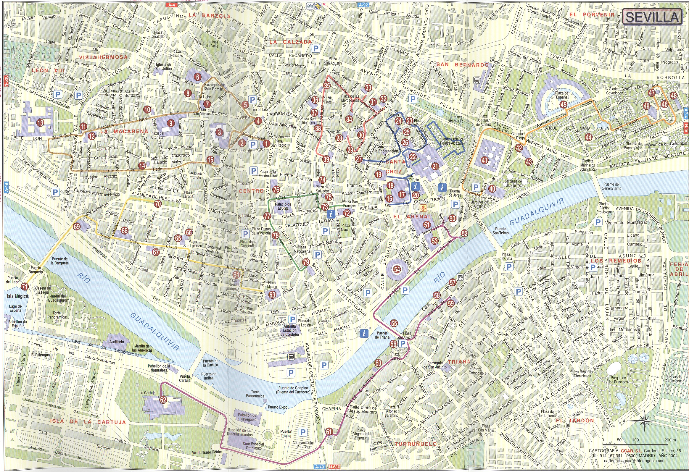 Mapa De Calles De Sevilla 2004