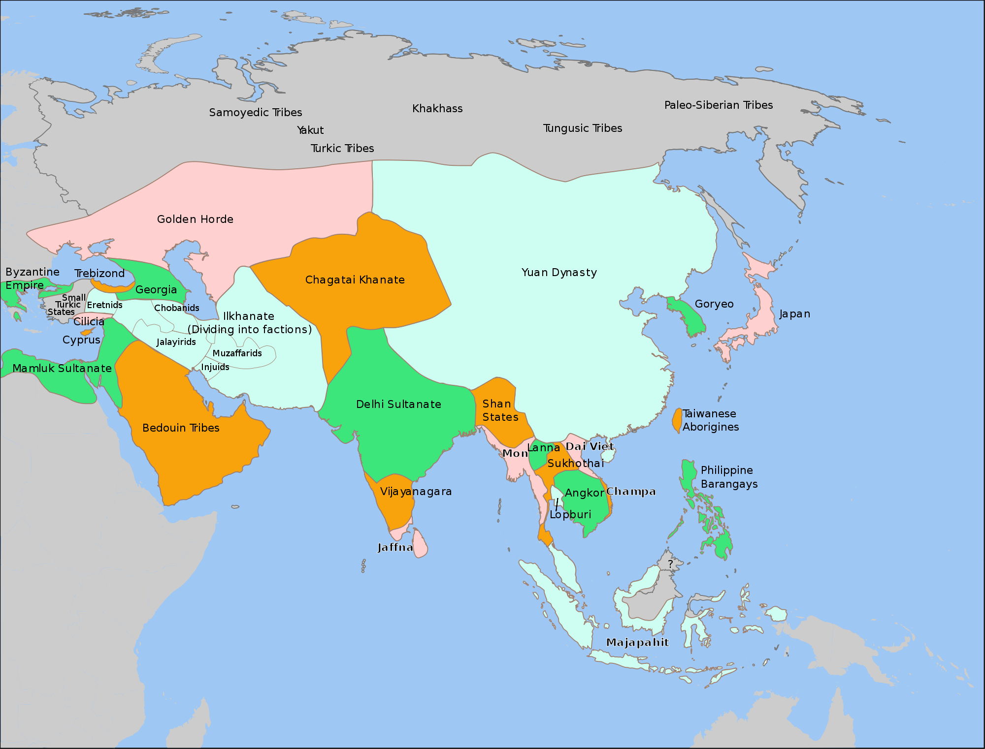 Asia en 1345