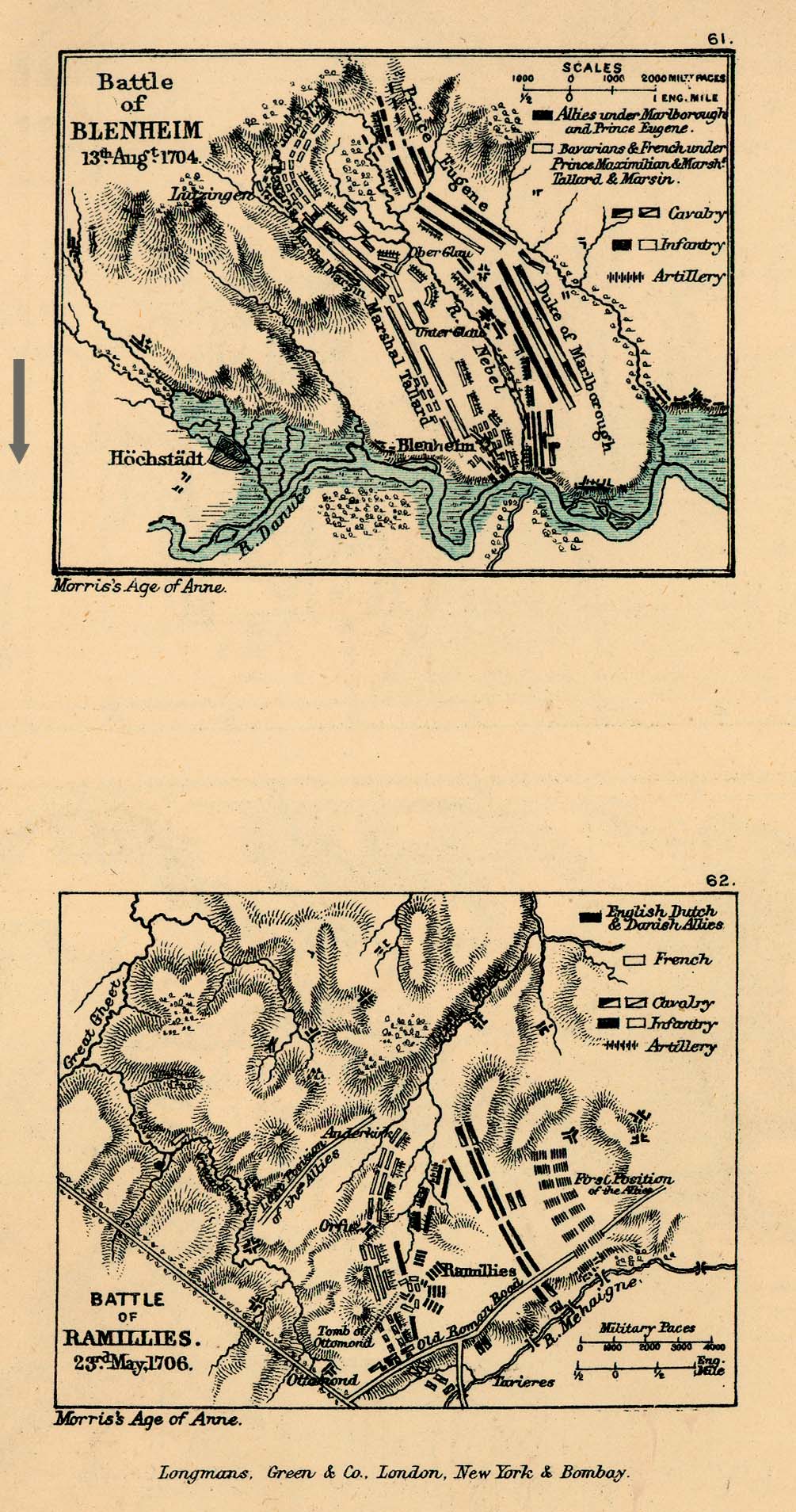 Batallas de Höchstädt y Ramillies 1704 - 1706