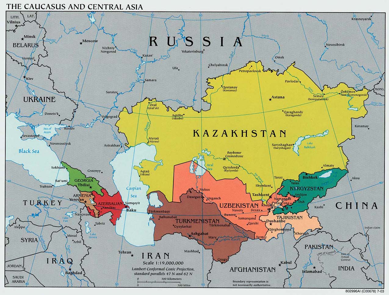 Cáucaso y Asia Central 2003