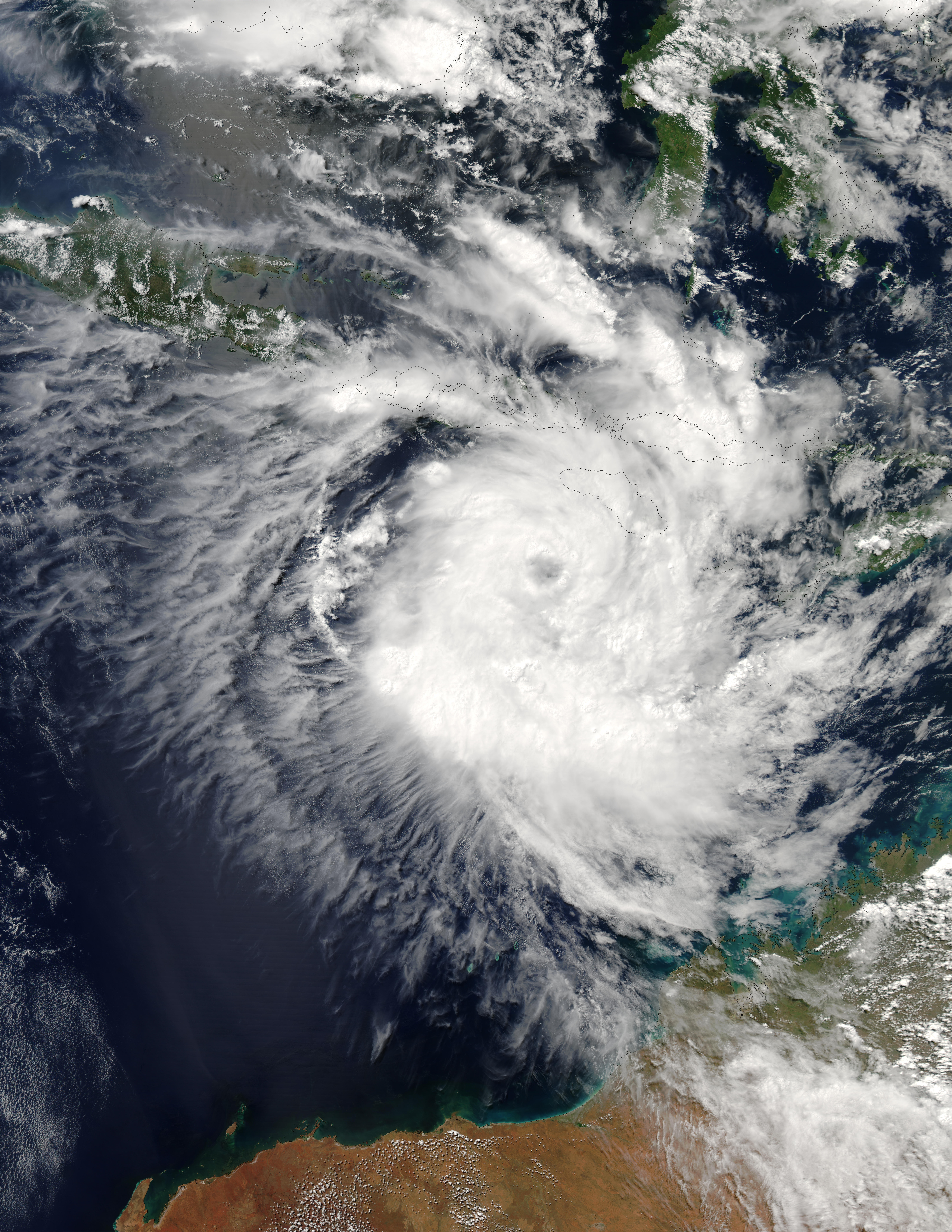 Ciclón tropical Inigo (26S) cerca del norte de Australia