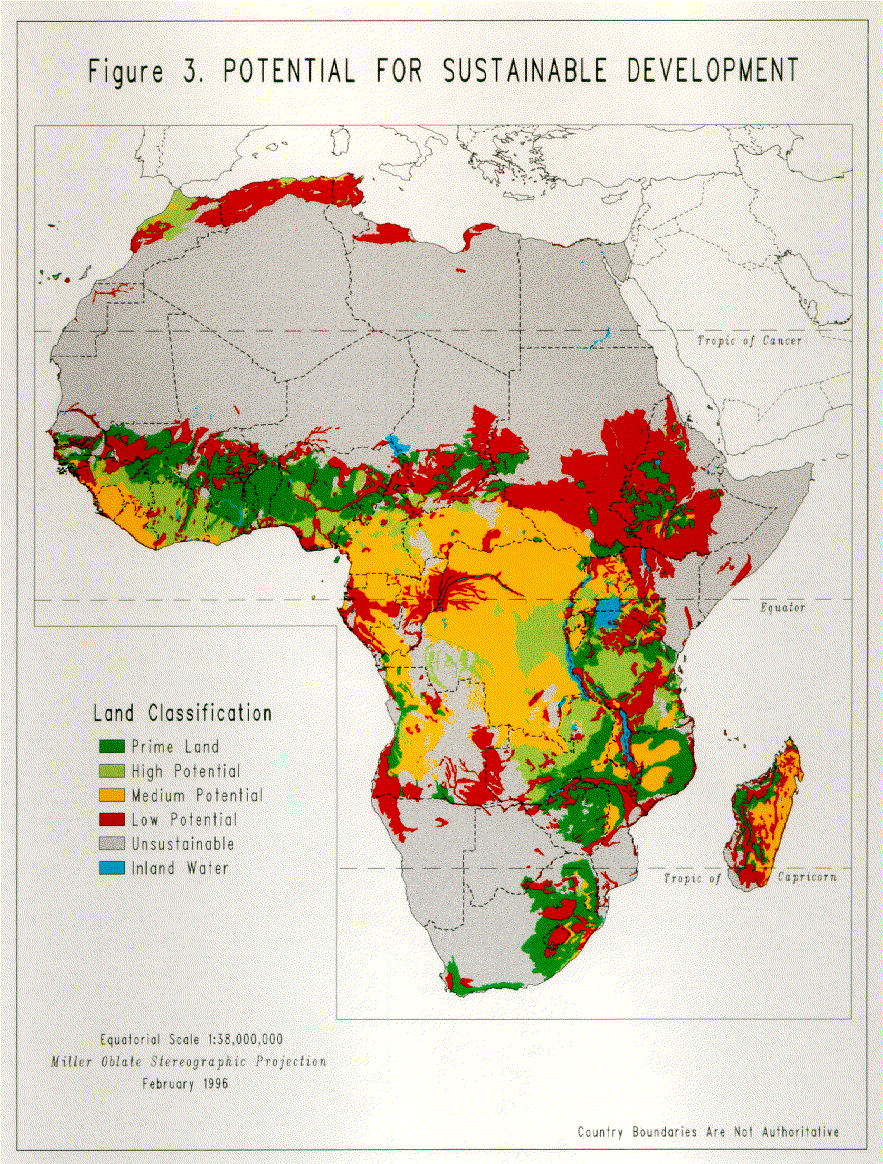 Clasificación de las tierras de África