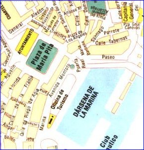 Coruña City Map, Spain