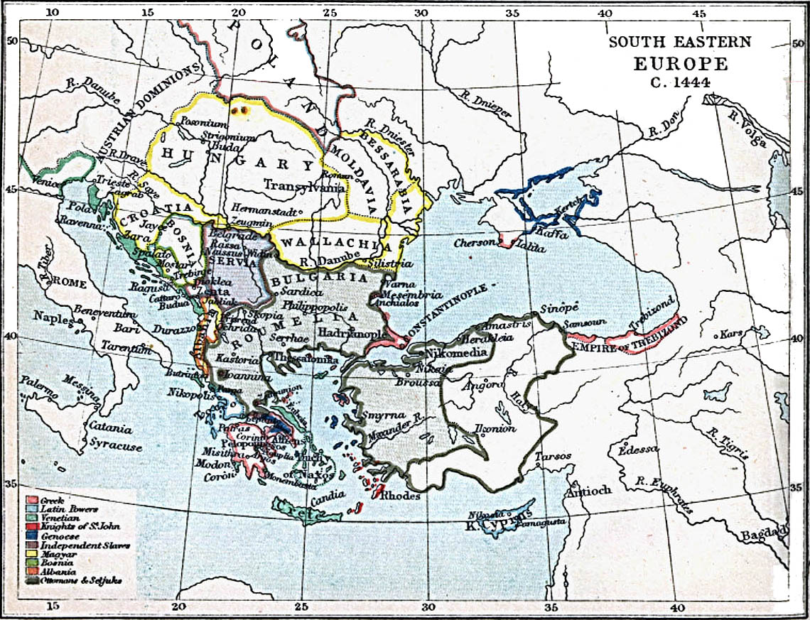 Europa Suroriental 1444 A.D.
