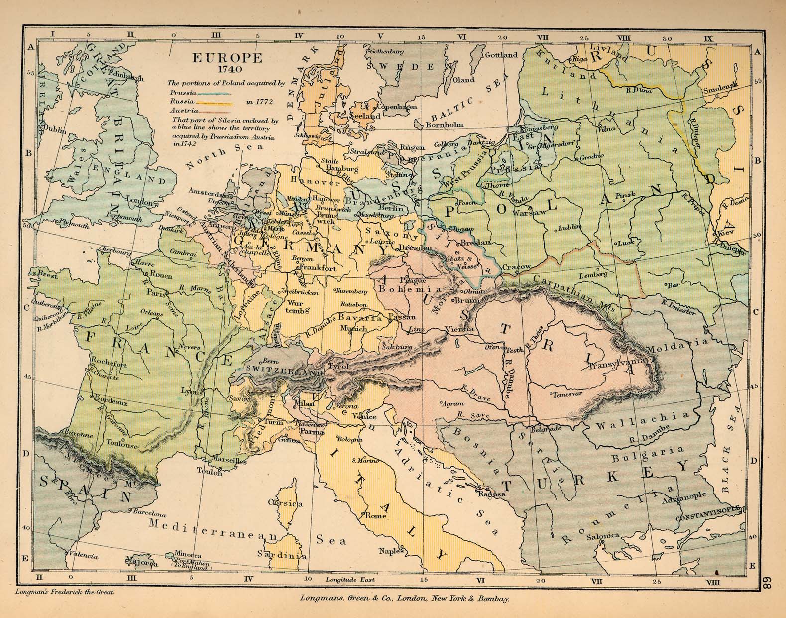 Europa en 1740