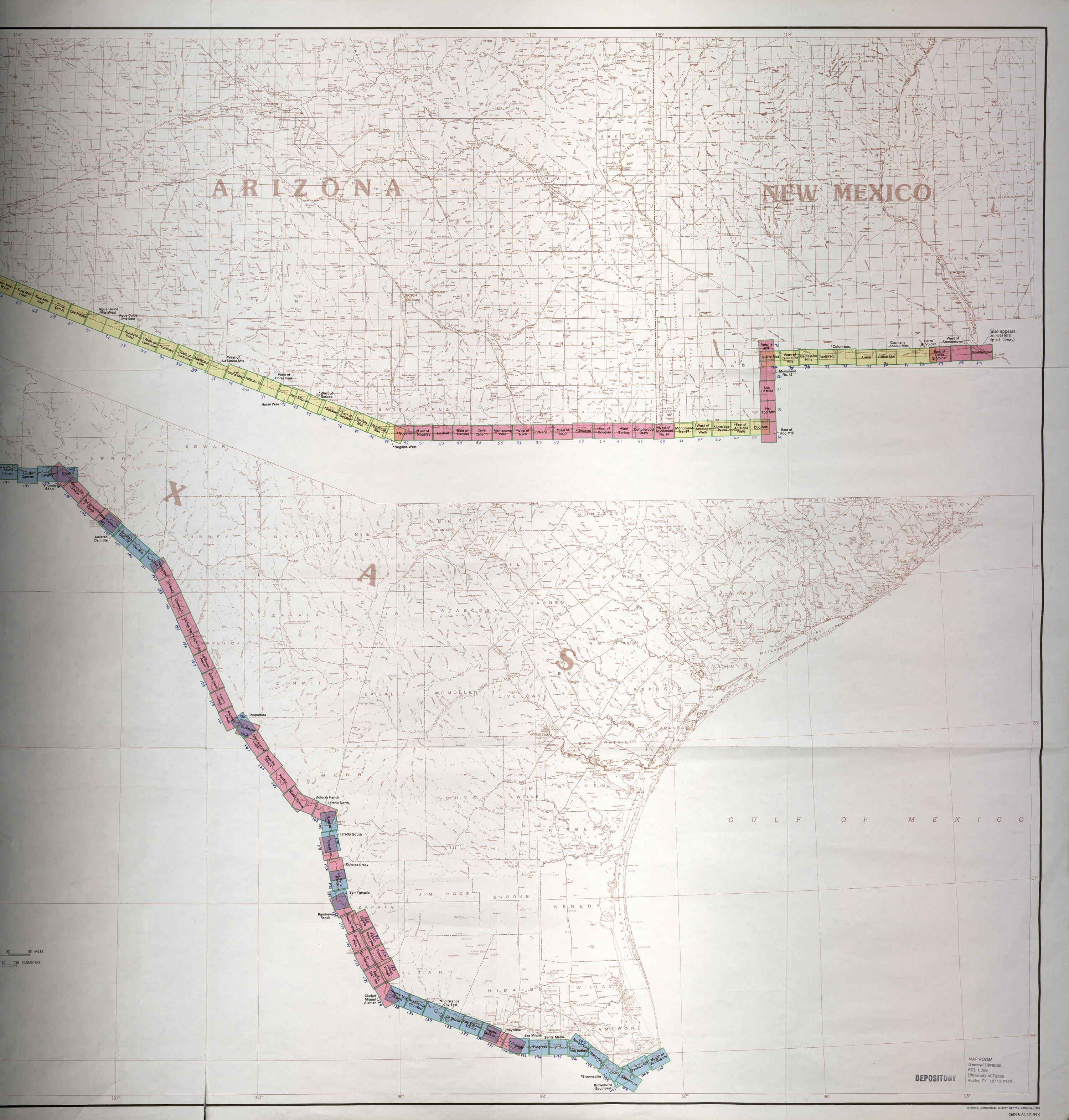 Frontera de México-Estados Unidos Indice de Mapas 2