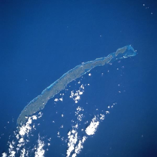Imagen, Foto Satelite, Isla Roatan, Islas de la Bahia, Honduras