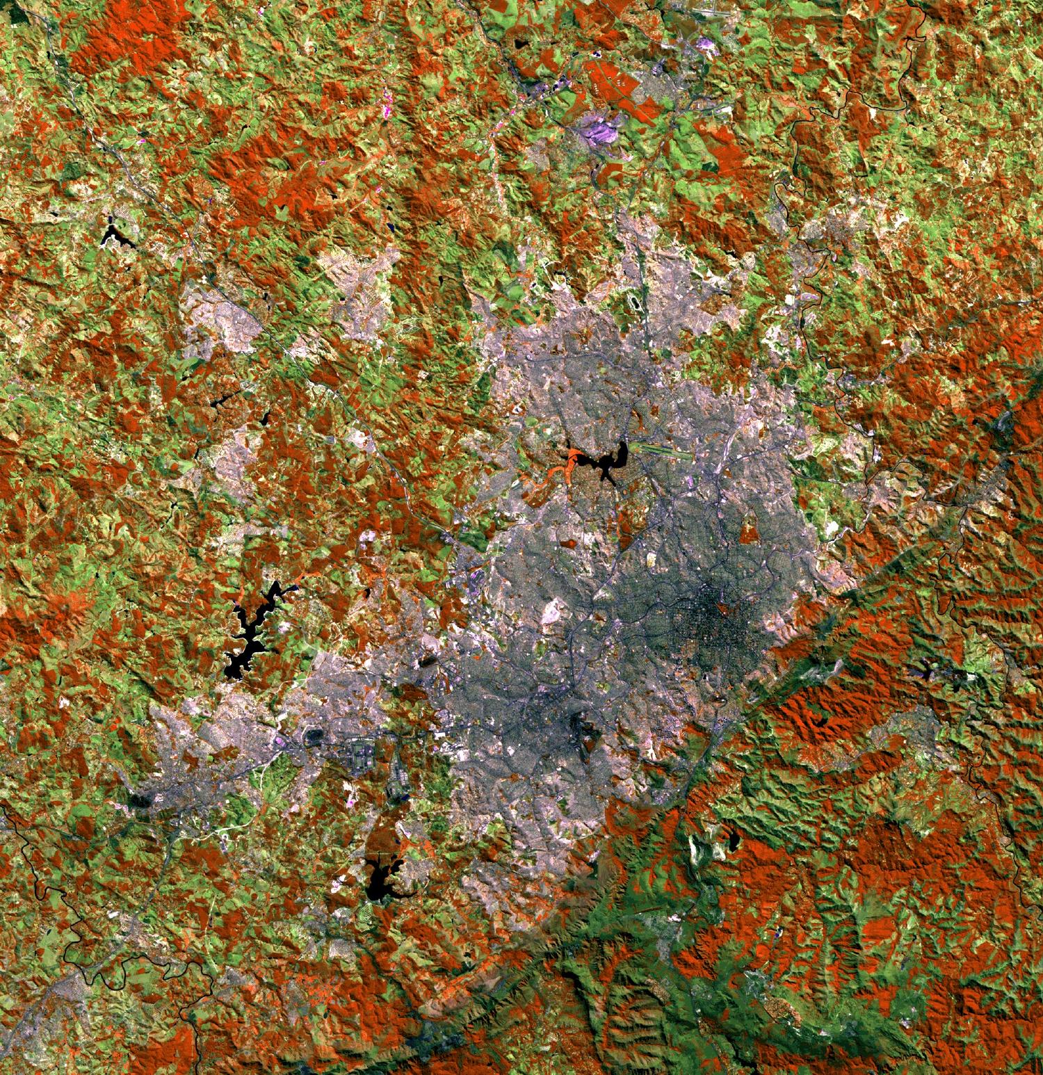 Imagen, Foto Satelite de Belo Horizonte, Brasil