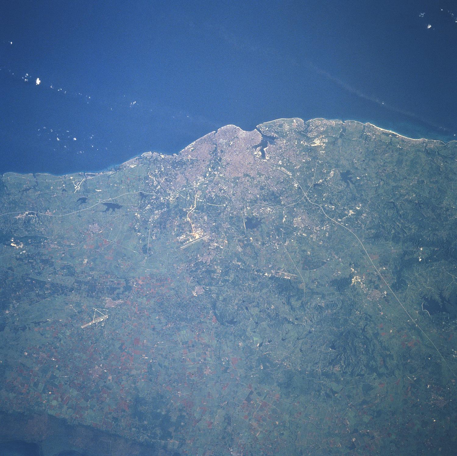 Imagen, Foto Satelite de La Habana (Ciudad Capital)