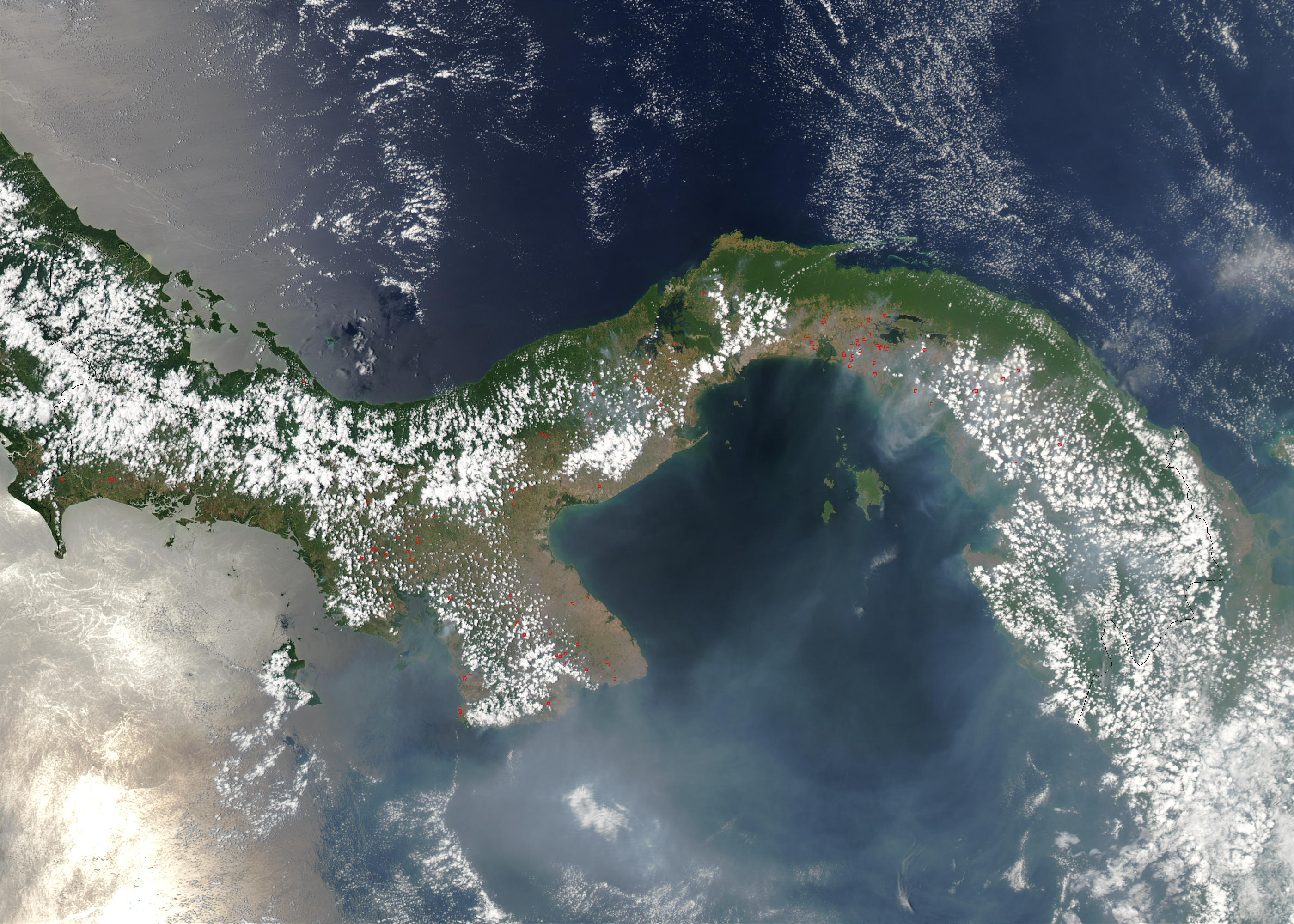 Imagen, Foto Satelite de Panamá