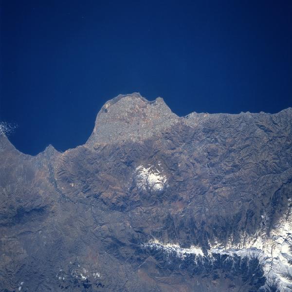 Imagen, Foto Satelite de Peninsula de Almeria, Sierras de Gador y Nevada, España