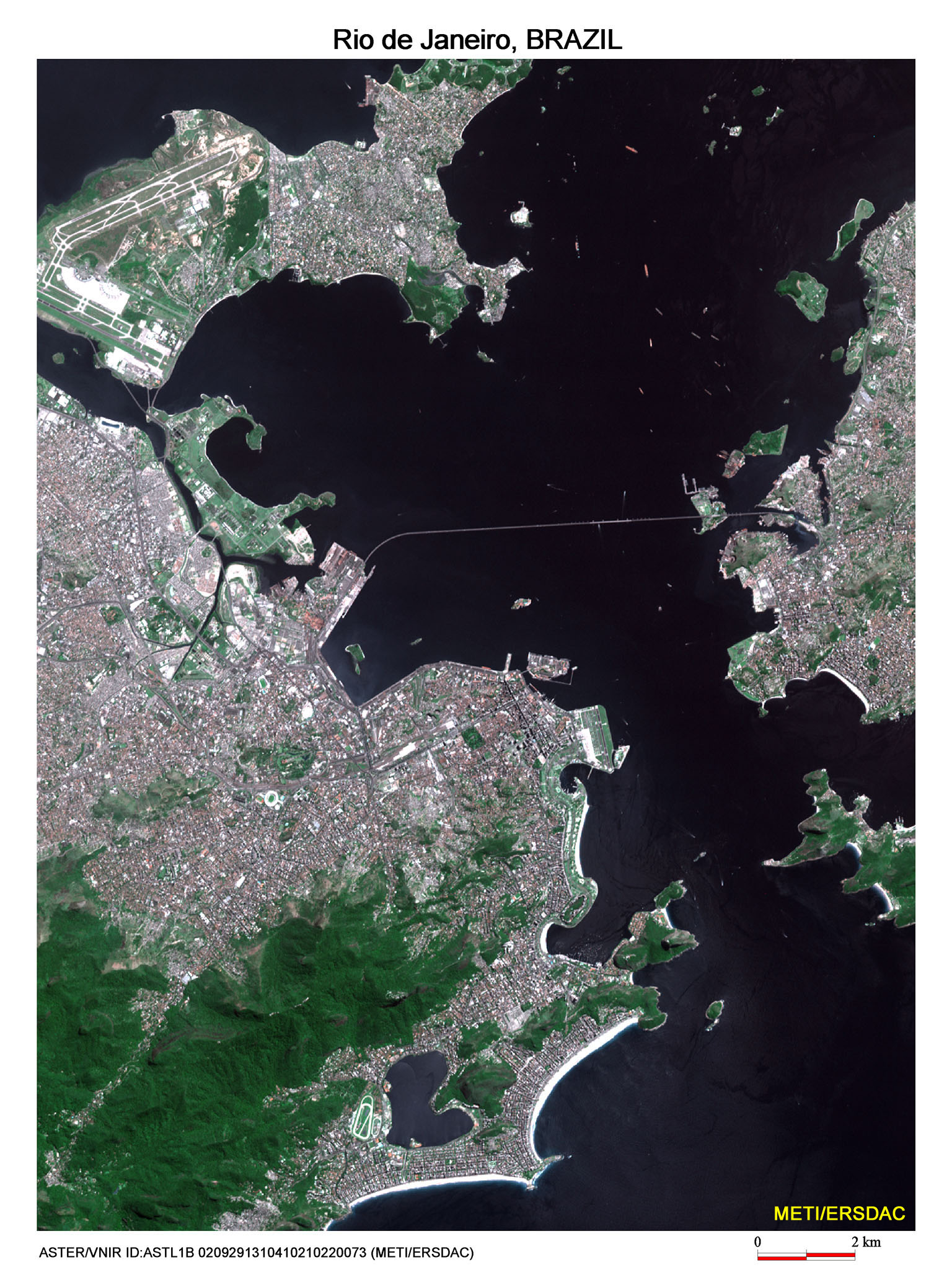 Imagen, Foto Satelite de Rio de Janeiro, Brasil