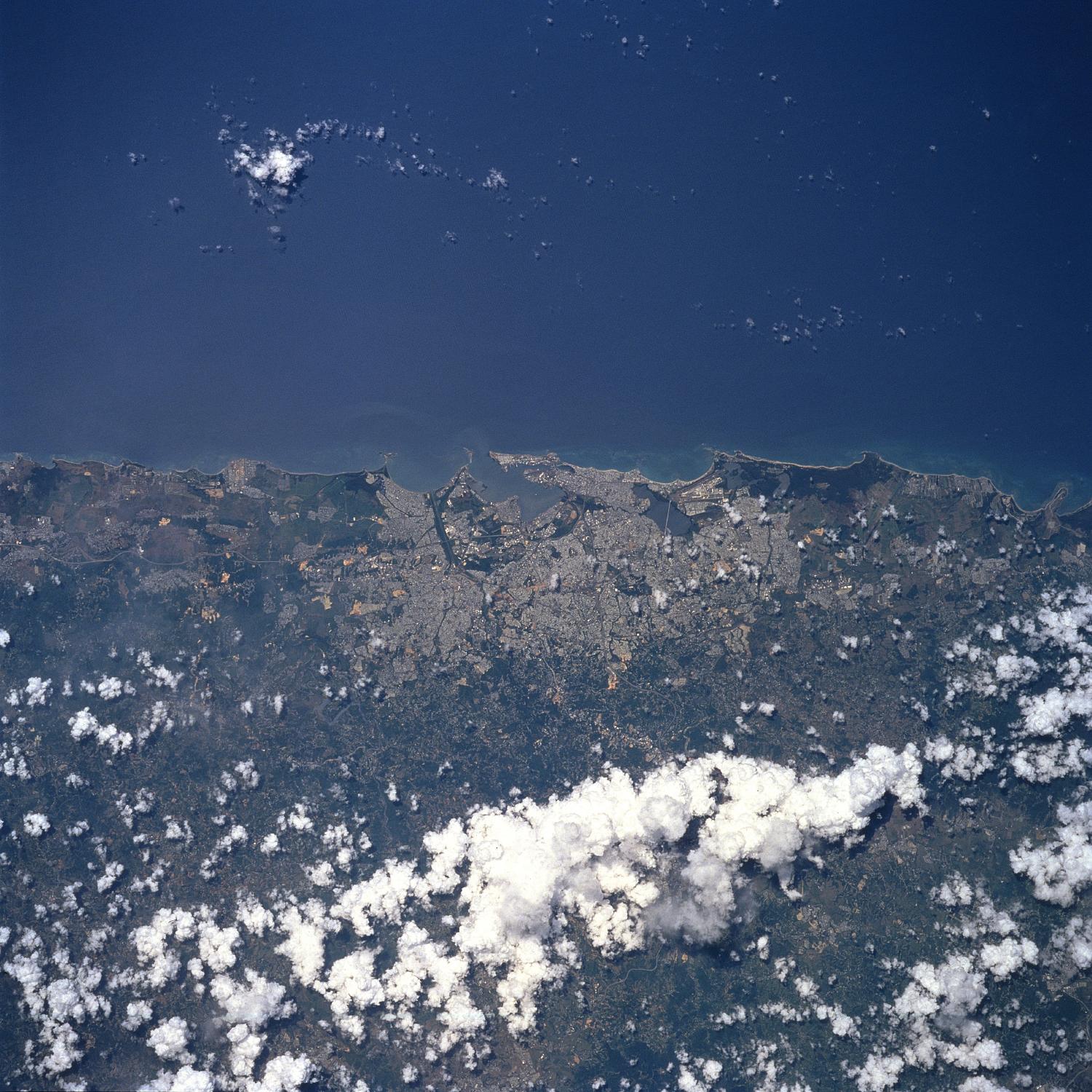 Imagen, Foto Satelite de San Juan, Puerto Rico