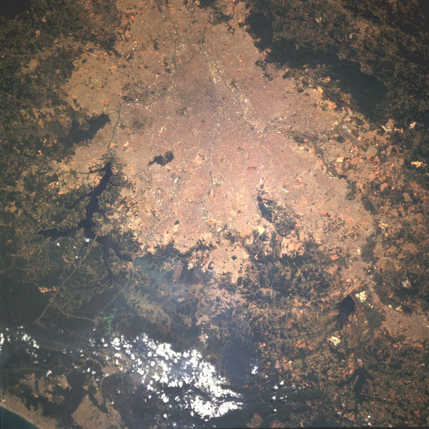 Imagen, Foto Satelite de la Ciudad de São Paulo, Brasil