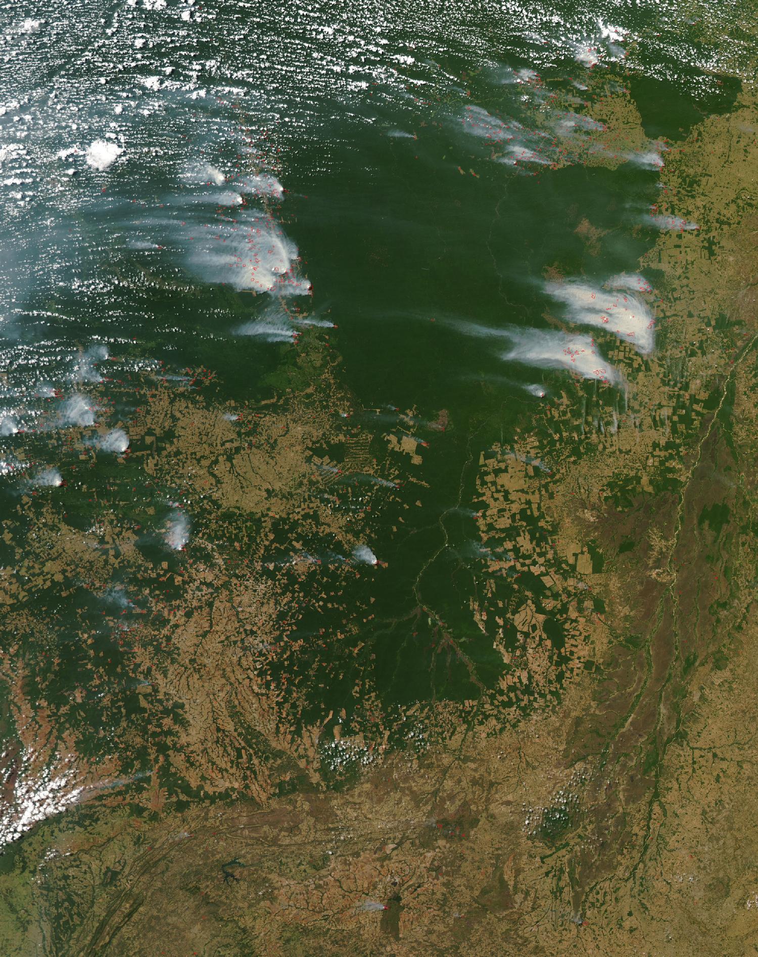 Imagen, Foto Satelite del Estado de Mato Grosso, Brasil