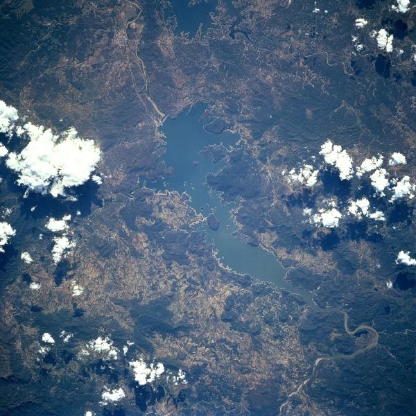 Imagen, Foto Satelite del Lago Oviachic, Sonora, Mexico