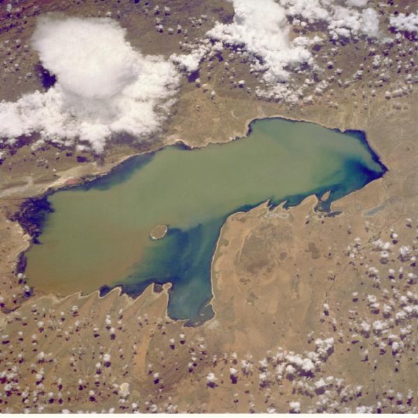Imagen, Foto Satelite del Lago Poopó, Bolivia