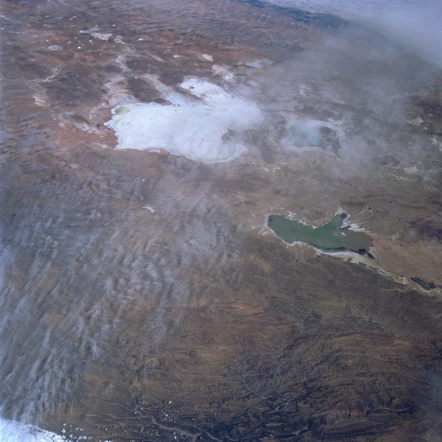 Imagen, Foto Satelite del Lago Poopó, Salar de Uyuni, Bolivia