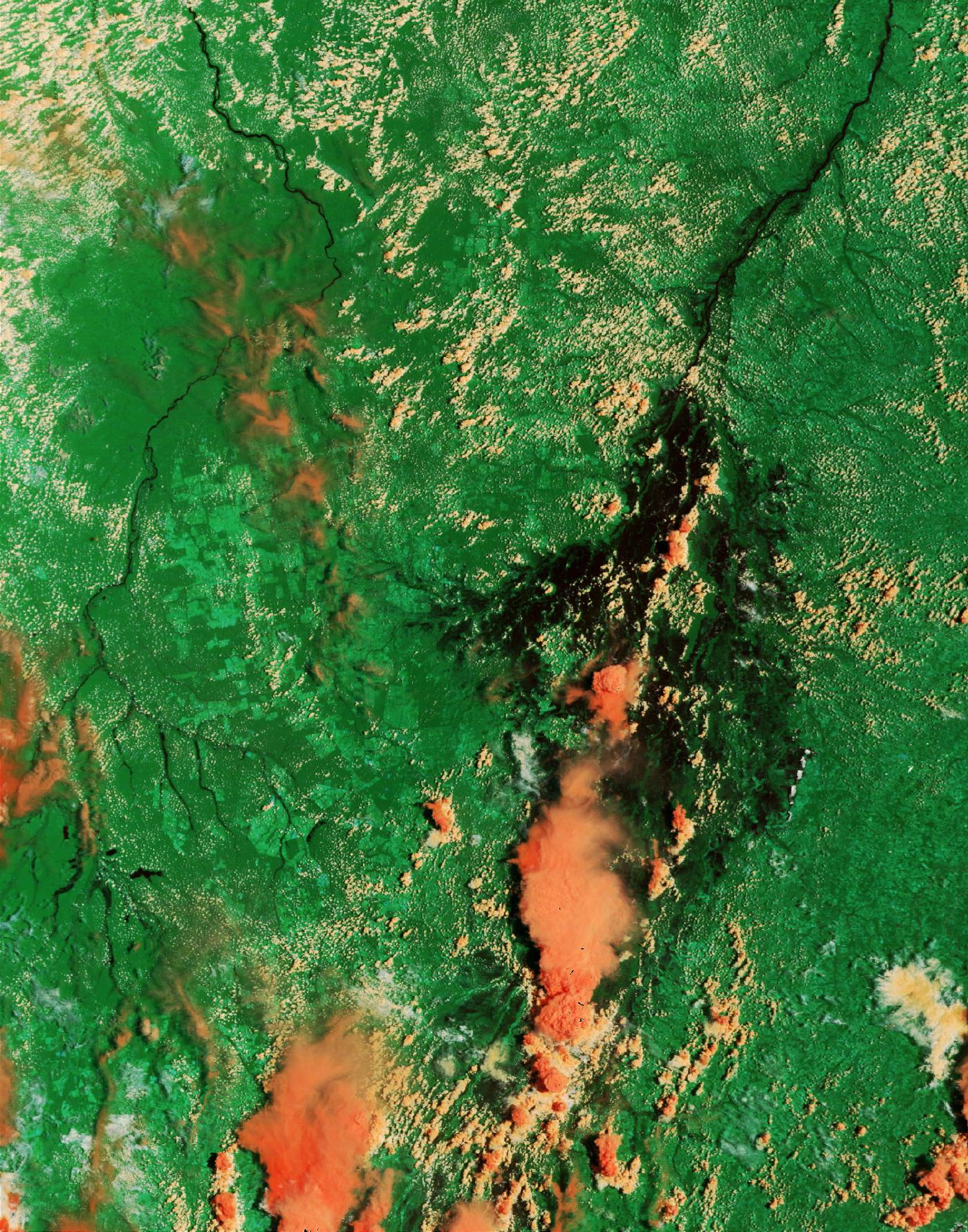 Imagen, Foto Satelite del Rio Araguaia, Brasil