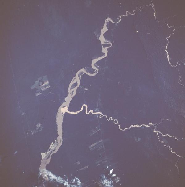 Imagen, Foto Satelite del Rio Grande, Bolivia