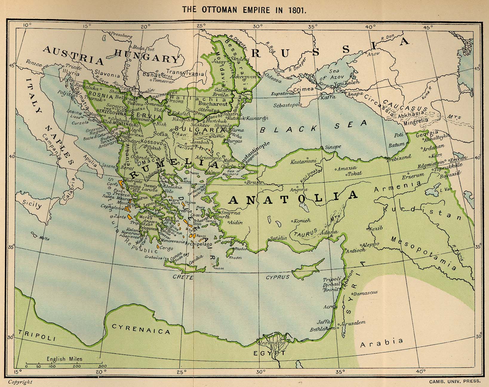 Imperio Otomano en 1801