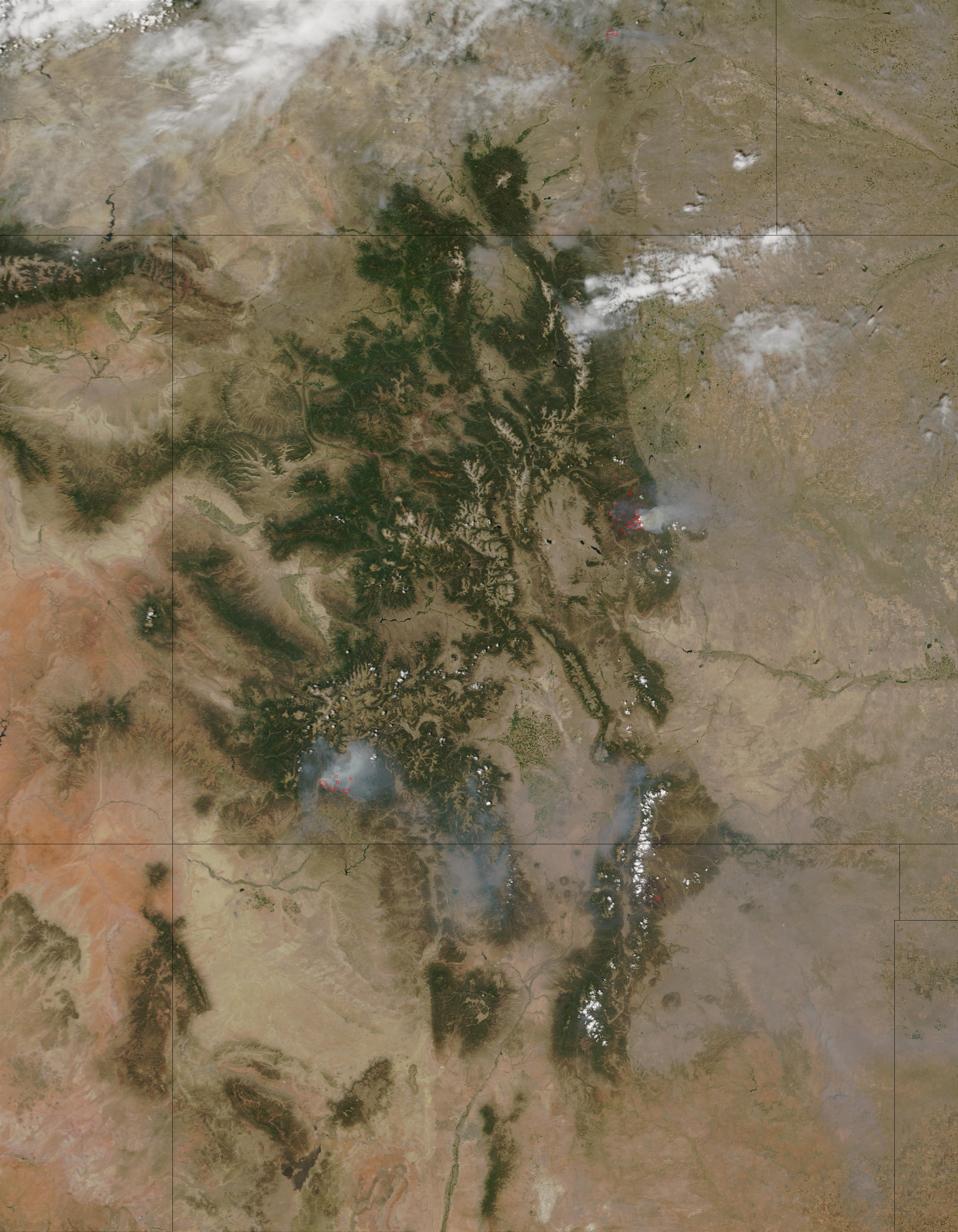Incendio forestal en Colorado y Nuevo México